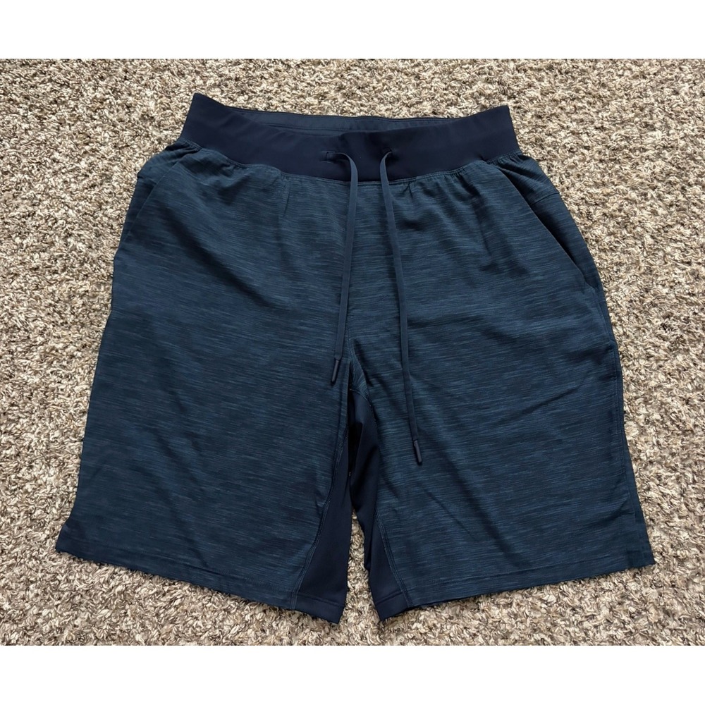 Lululemon T.H.E. Short Lined 9" Updated Heathered Iron Blue Medium Workout Run